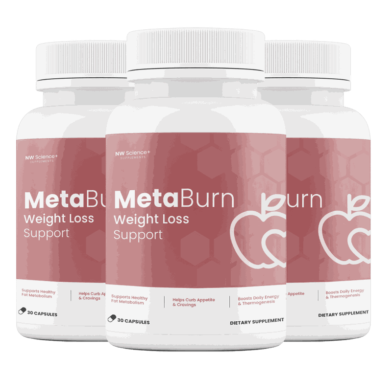 MetaBurn metabolism support capsules bottles